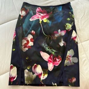 Gorgeous orchid print Ted Baker skirt
